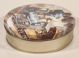 Railroad Train Steam Engine Locomotive Themed Tin Metal Container
