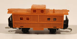 Vintage Nomura Japan Cupola Caboose Orange Plastic Toy Train Car Vehicle