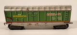 Vintage TN Nomura Japan Santa-Fe 1648 Refrigerated Box Car Green Tin Toy Train Car Vehicle