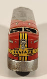 Vintage Distler Western Germany Santa Fe TD 1234 Train Engine Locomotive Red Silver Tin Toy Train Car Vehicle