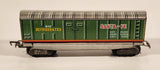 Vintage TN Nomura Japan Santa-Fe 1648 Refrigerated Box Car Green Tin Toy Train Car Vehicle