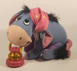 1998 Mattel Disney Winnie The Pooh Eeyore with Light Up Lantern 8" Stuffed Plush Toy
