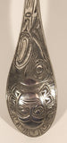 Vintage Boma Canada Engraved Aboriginal Totem Pole Pewter Metal Spoon