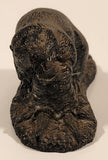 Vanstone Beaver Carved Black Soapstone Animal Wildlife Figurine