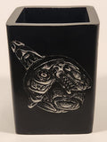 Nova Stone Atlantic Canada Aboriginal Native Orca Killer Whale Black Soapstone Pen Holder