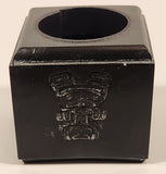 Aboriginal Native Spirit Bear Black Soapstone Candle Holder