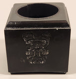 Aboriginal Native Spirit Bear Black Soapstone Candle Holder