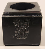 Aboriginal Native Spirit Bear Black Soapstone Candle Holder