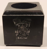 Aboriginal Native Spirit Bear Black Soapstone Candle Holder
