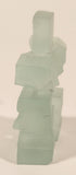 Aboriginal Native Indigenous Canadian Inuit Inukshuk 3" Frosted Glass Ornament