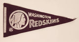 Vintage NFL Washington Redskins Burgundy Miniature 8 1/2" Flag Pennant Banner