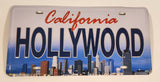 KWC Hollywood California Souvenir Metal Vehicle License Plate Tag