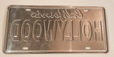 KWC Hollywood California Souvenir Metal Vehicle License Plate Tag