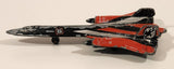 2000 Matchbox Skybusters SB-29 Lockheed Martin SR-71 Blackbird Fighter Jet Airplane Black and Red Die Cast Toy Aircraft
