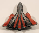 2000 Matchbox Skybusters SB-29 Lockheed Martin SR-71 Blackbird Fighter Jet Airplane Black and Red Die Cast Toy Aircraft