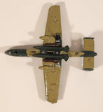 RealToy EL GH FZ224 A-10 Thunderbolt II Style Fighter Jet Airplane Olive Green with Camouflage Die Cast Toy Aircraft