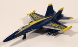 Maisto U.S. Navy F/A 18C Hornet Fighter Jet Airplane Blue and Yellow Die Cast Toy Aircraft