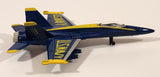 Maisto U.S. Navy F/A 18C Hornet Fighter Jet Airplane Blue and Yellow Die Cast Toy Aircraft