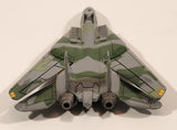 Unknown Brand NSAWC 10 F-14 Fighter Jet Airplane Olive Green with Camouflage Die Cast Toy Aircraft with Folding Wings