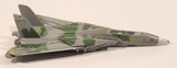 Unknown Brand NSAWC 10 F-14 Fighter Jet Airplane Olive Green with Camouflage Die Cast Toy Aircraft with Folding Wings