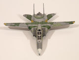 Unknown Brand NSAWC 10 F-14 Fighter Jet Airplane Olive Green with Camouflage Die Cast Toy Aircraft with Folding Wings