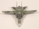 Unknown Brand NSAWC 10 F-14 Fighter Jet Airplane Olive Green with Camouflage Die Cast Toy Aircraft with Folding Wings