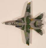 Unknown Brand NSAWC 10 F-14 Fighter Jet Airplane Olive Green with Camouflage Die Cast Toy Aircraft with Folding Wings