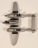 Zee Toys A254 P-38 Lightning Fighter Jet Airplane Silver Die Cast Toy Aircraft