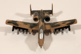Zee Toys A142 ELK175 A-10 Thunderbolt II Style Fighter Jet Airplane Olive Green with Camouflage Die Cast Toy Aircraft