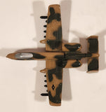 Zee Toys A142 ELK175 A-10 Thunderbolt II Style Fighter Jet Airplane Olive Green with Camouflage Die Cast Toy Aircraft