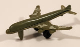 Unknown Brand KC-767 Style Military Cargo Airplane Olive Green with Camouflage Plastic Toy Aircraft