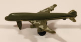 Unknown Brand KC-767 Style Military Cargo Airplane Olive Green with Camouflage Plastic Toy Aircraft