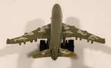 Unknown Brand KC-767 Style Military Cargo Airplane Olive Green with Camouflage Plastic Toy Aircraft