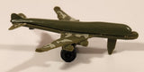 Unknown Brand KC-767 Style Military Cargo Airplane Olive Green with Camouflage Plastic Toy Aircraft