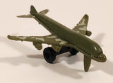 Unknown Brand KC-767 Style Military Cargo Airplane Olive Green with Camouflage Plastic Toy Aircraft
