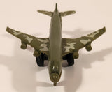 Unknown Brand KC-767 Style Military Cargo Airplane Olive Green with Camouflage Plastic Toy Aircraft