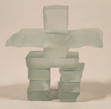 Aboriginal Native Indigenous Canadian Inuit Inukshuk 3" Frosted Glass Ornament