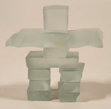 Aboriginal Native Indigenous Canadian Inuit Inukshuk 3" Frosted Glass Ornament