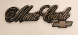 1978-88 Chevrolet Monte Carlo Rear Trunk Lid Plastic Metal Look Emblem Nameplate Badge Logo OEM