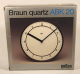 Rare Vintage 1985 Braun Quartz Wall Clock Model ABK 20 New in Box