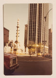 Original 1979 Columbus Circle New York 3 1/2" x 4 3/4" Color Photograph