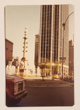 Original 1979 Columbus Circle New York 3 1/2" x 4 3/4" Color Photograph