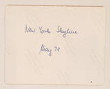 Original 1979 New York City Skyline 3 1/2" x 4 3/4" Color Photograph
