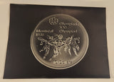 1976 Montreal Olympics XXI 10 Dollars Commemorative Coin 12" x 16" Advertisement Poster