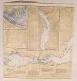 1993 Canadian Hydrographic Service Straight Of Georgia Sunshine Coast Vancouver Harbour To/A Isolation Sound Map Package