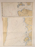 1993 Canadian Hydrographic Service Straight Of Georgia Sunshine Coast Vancouver Harbour To/A Isolation Sound Map Package