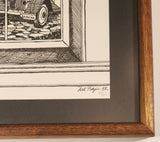 Vintage 1983 Fred Podzun 104/200 Duncan Car and Home 11" x 13" Framed Art Print