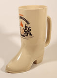 Vintage 1986 The Walt Disney Company Disneyland Golden Horseshoe Cowboy Boot Shaped 6" Plastic Mug Cup