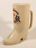 Vintage 1986 The Walt Disney Company Disneyland Golden Horseshoe Cowboy Boot Shaped 6" Plastic Mug Cup