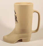 Vintage 1986 The Walt Disney Company Disneyland Golden Horseshoe Cowboy Boot Shaped 6" Plastic Mug Cup